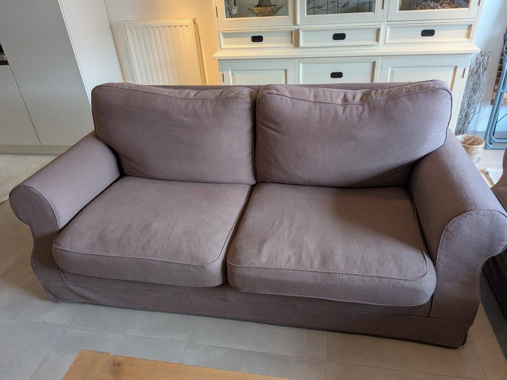 2x 2m salon taupe landelijke stijl, Huis en Inrichting, Zetels | Zetels, Ophalen