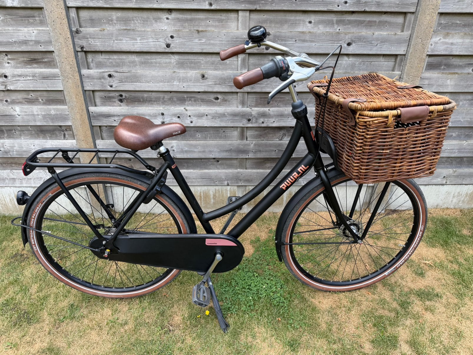 Omafiets Gazelle PuurNL maat 54, Fietsen en Brommers, Ophalen, Zo goed als nieuw, Terugtraprem