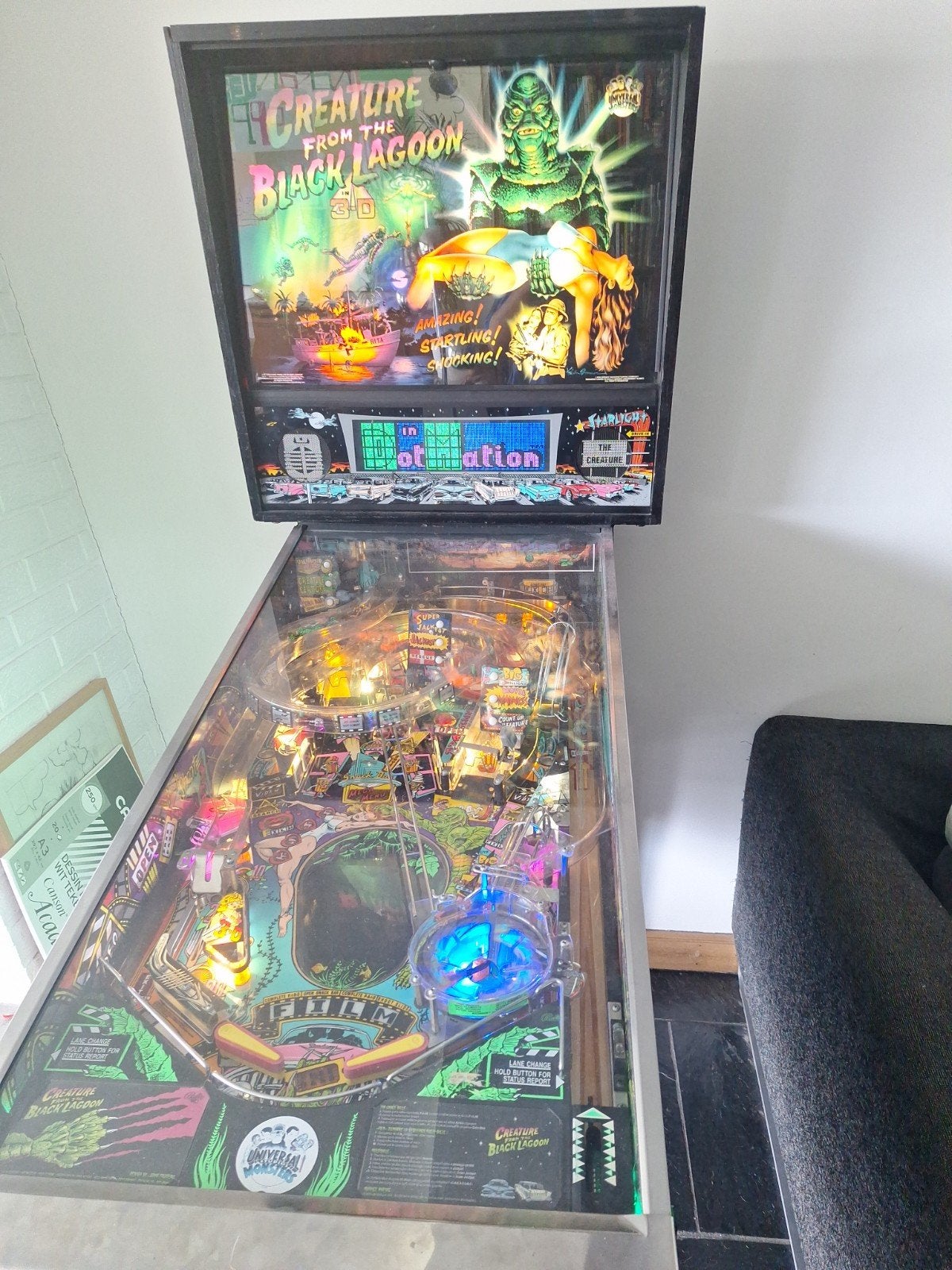 flipper pinball creature from the black lagoon arcade, Ophalen