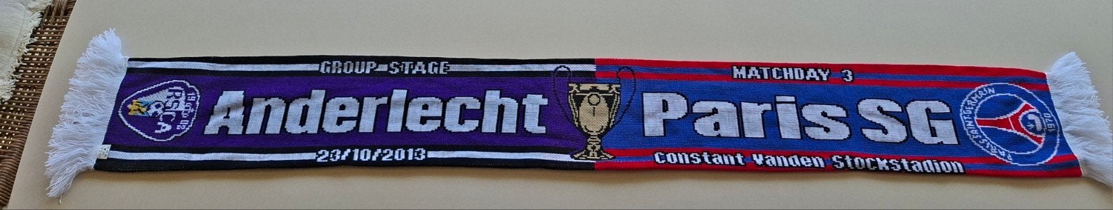 Sjaal RSC ANDERLECHT -PSG 2013, Ophalen of Verzenden