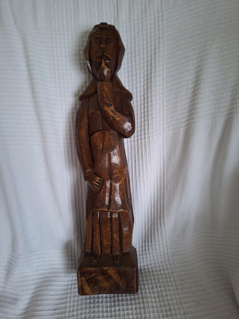 Ancienne statue en bois, Antiquités & Art, Enlèvement ou Envoi, Statue