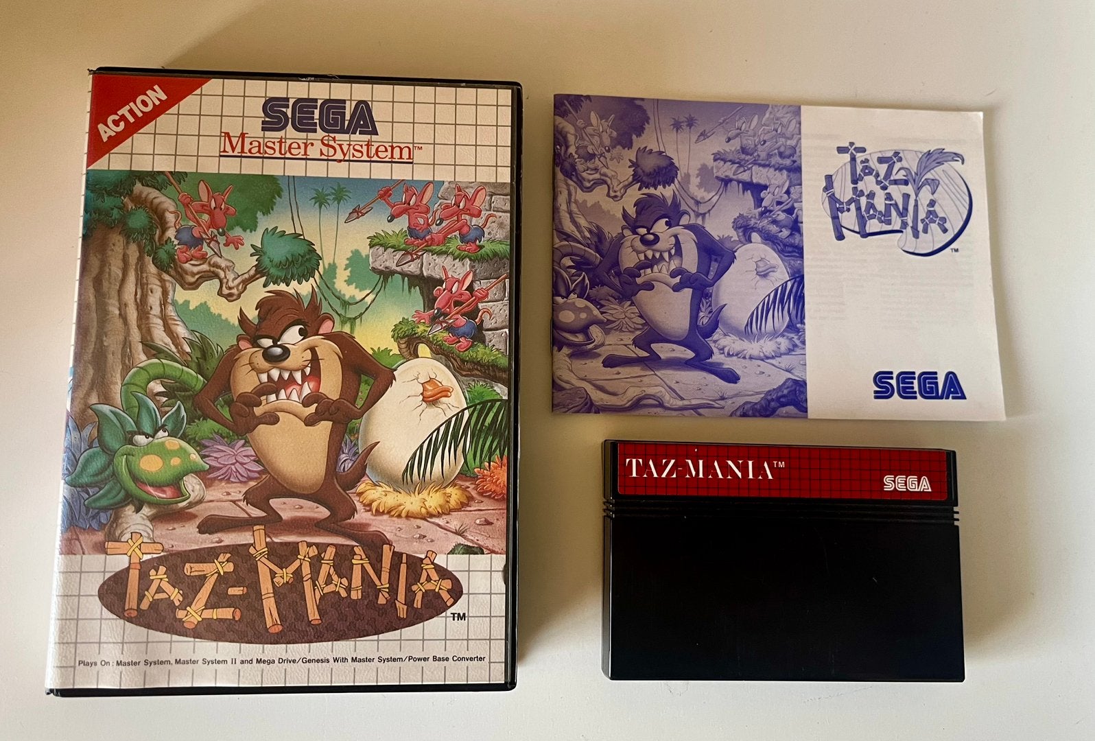 Taz mania sega master systeem, Games en Spelcomputers, Ophalen, Zo goed als nieuw