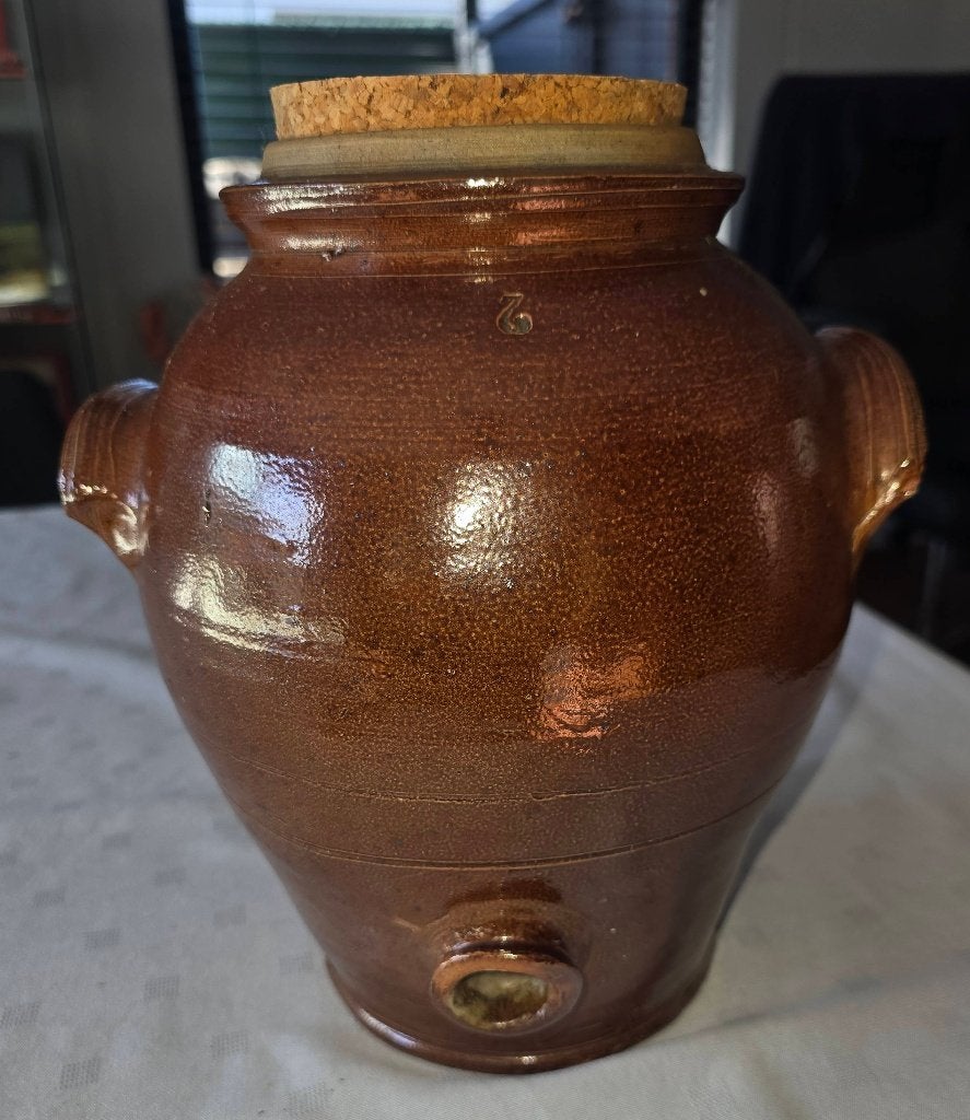Azijnpot (vintage) in grès, Antiek en Kunst, Ophalen