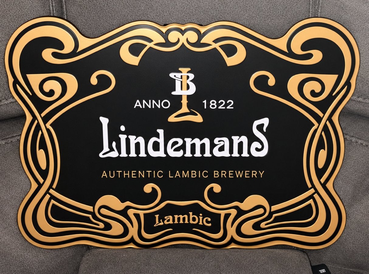 Nieuw Lindemans Lambic – decoratief reclamebord, Verzamelen, Ophalen of Verzenden, Nieuw, Reclamebord