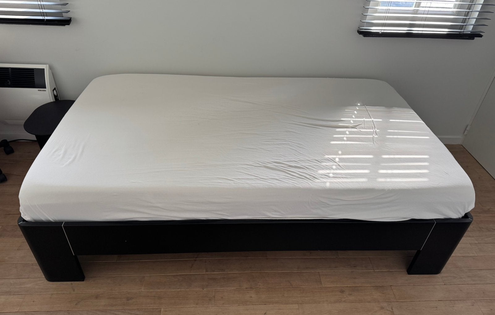 Bed + lattenbodem + matras 200x120, Matelas, Queen size, Comme neuf, Enlèvement