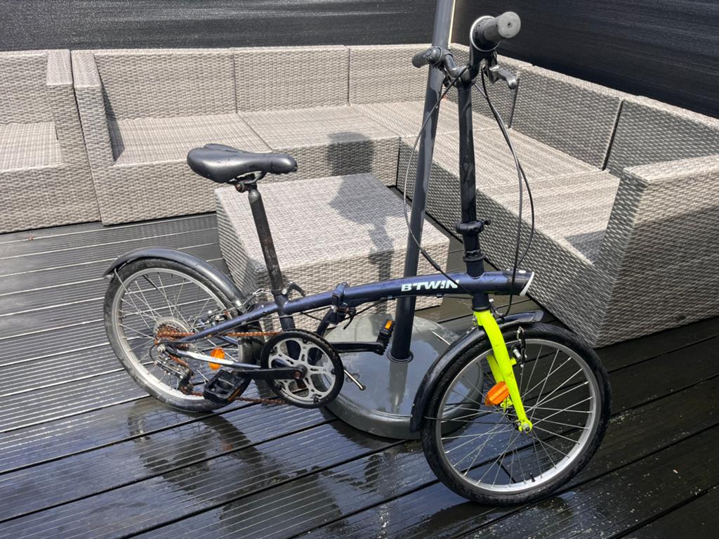 Vouwfiets btwin hoptown 320, Fietsen en Brommers, Ophalen, Zo goed als nieuw