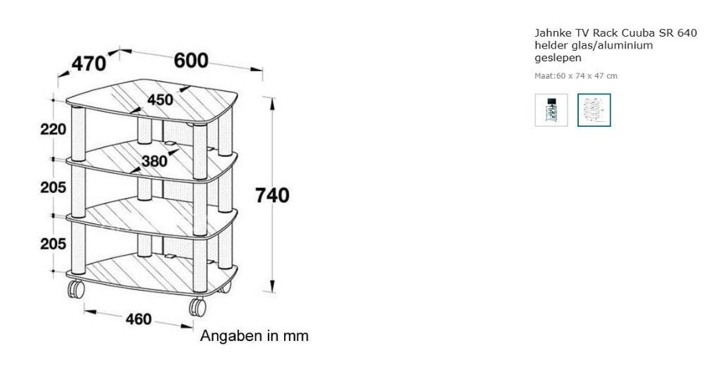 tv meubel glas aluminium. Nieuw. Bieden., Nieuw, Glas, Minder dan 100 cm, 25 tot 50 cm