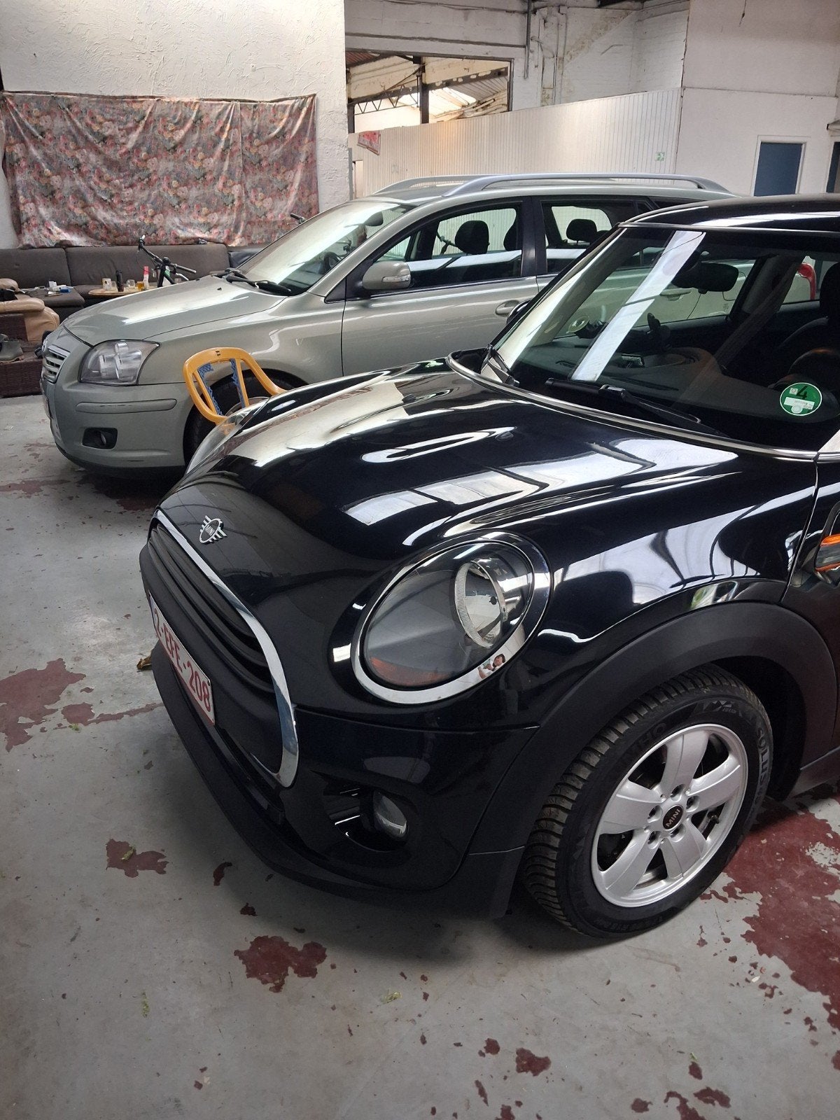 Mini One, zwart, 3 deurs, Auto's, Stof, Zwart, Zwart, Handgeschakeld