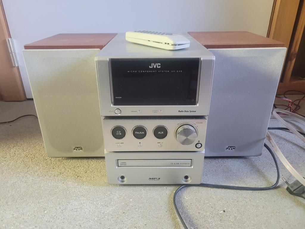 JVC UX-G30 Micro Hifi Set met Speakers en Afstandsbediening, Enlèvement, Utilisé, Haut-parleurs, JVC