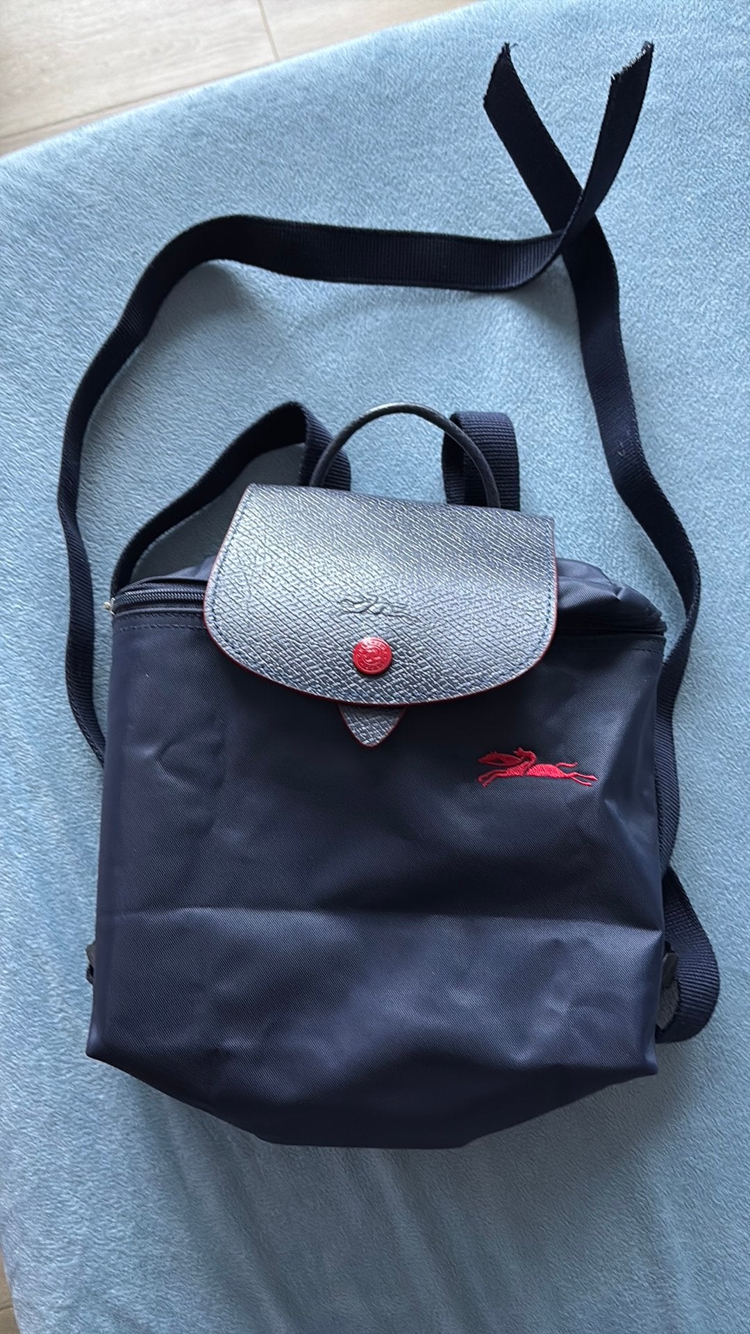 2019 Authentic Longchamp Le Pliage Club Small Backpack Navy, Handtassen en Accessoires, Tassen | Damestassen, Ophalen, Zo goed als nieuw