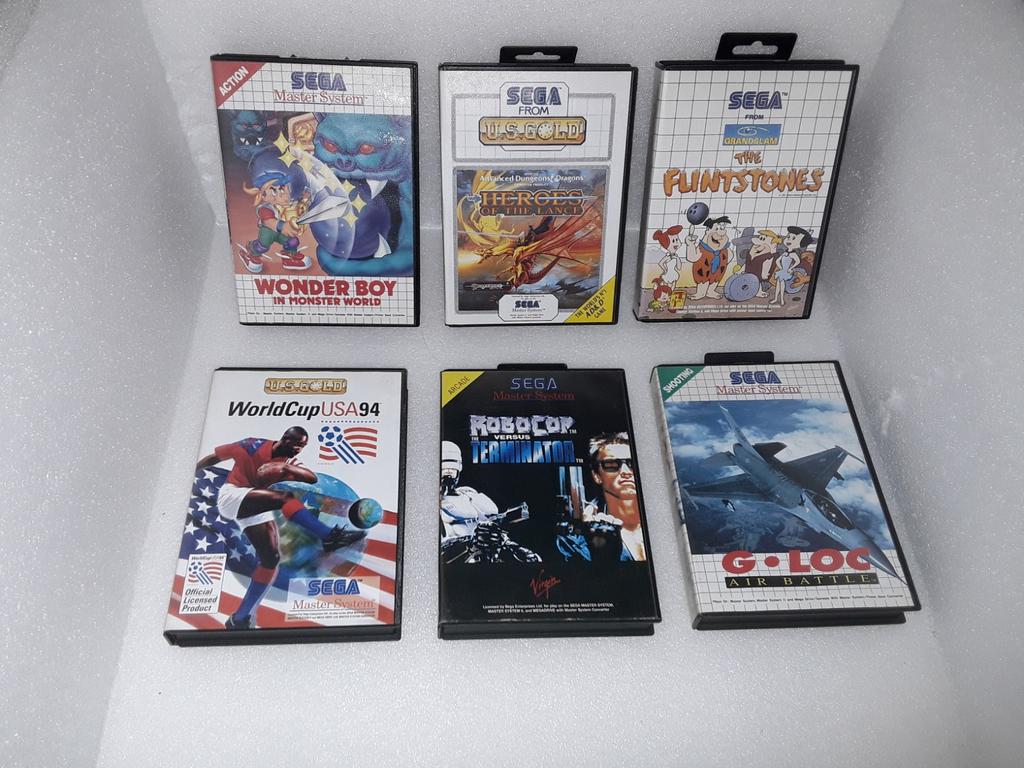 Sega master system flintstones , wonder boy in monster world, Ophalen of Verzenden