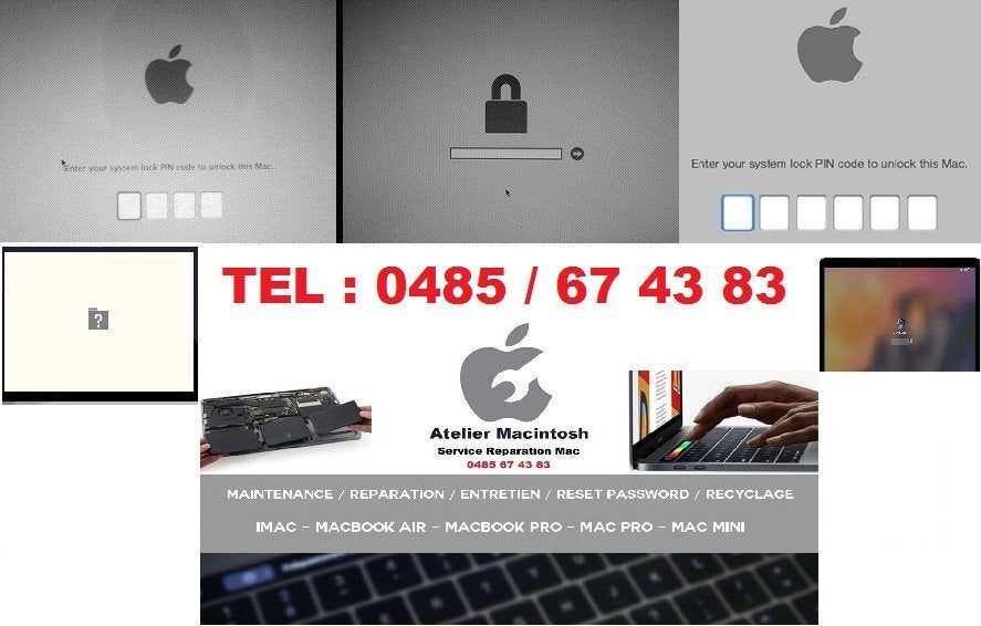 Mac Unlock Mac (EFI/firmware/MDM/wachtwoord), Ophalen, MacBook