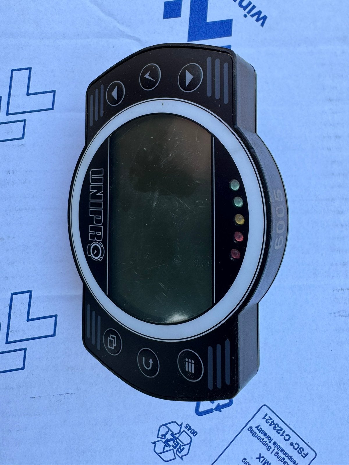 Unipro UniGo laptimer compleet – GPS + sensoren (karting), Ophalen of Verzenden, Zo goed als nieuw, Kart