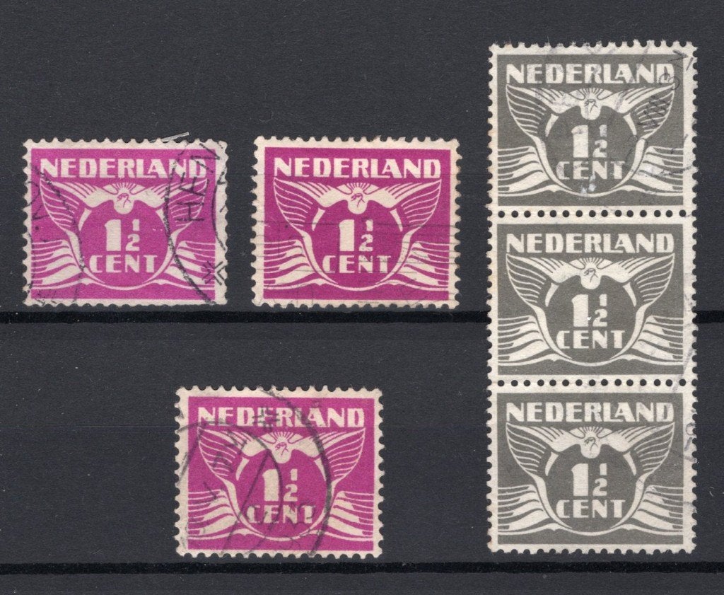 PAYS-BAS 171/172 estampillés 1926-1935 - Colombe volante -3, Envoi, Jusqu'à 1940, Affranchi