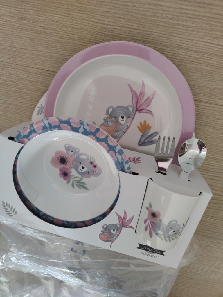 Babyservies - eetset baby - melamine - nieuw. 2 soorten., Ophalen