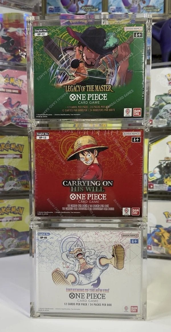 One Piece Booster Box Acrylic acryl Case Magnetic UV resist, Enlèvement ou Envoi, Comme neuf, Booster
