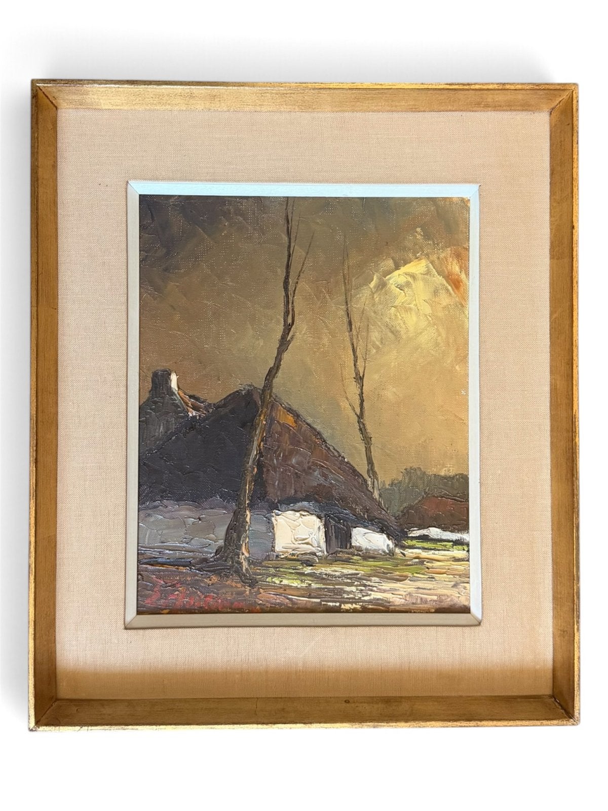 Origineel Edgard Heirman, Antiek en Kunst, Ophalen, Doek, Gesigneerd, Landschap