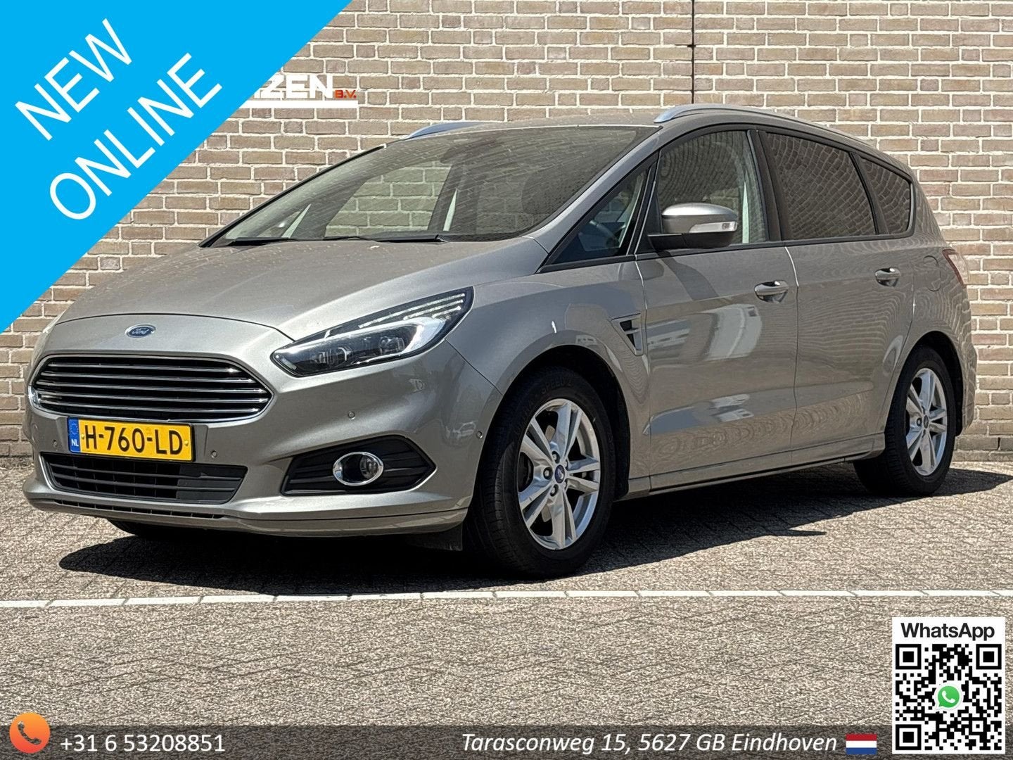 Ford S-Max 2.0 TDCi Titanium 7p. | Climate | Cruise | Navi |, Auto's, Ford, Automaat, Monovolume, 139 g/km, Zwart