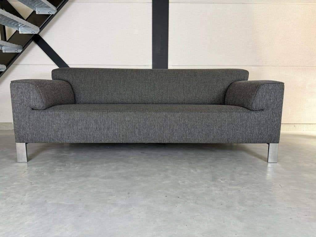 Pode Edit — Gris foncé — Comme neuf, Leolux Artifort Harvink, 200 à 250 cm, Banc droit, Comme neuf