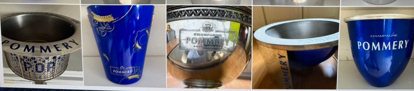 Pommery champagnekoelers, Verzamelen, Ophalen, Gebruikt, Gebruiksvoorwerp