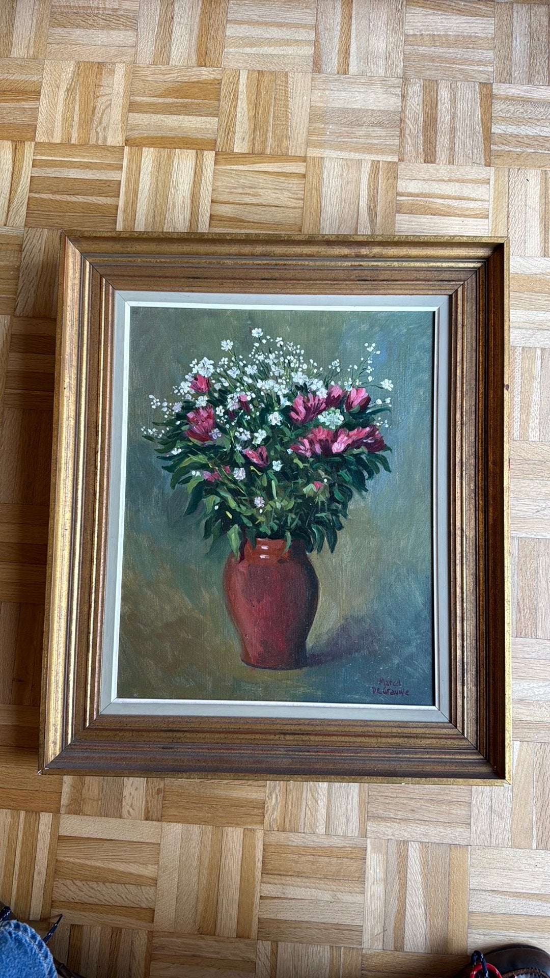 Peinture originale de Marcel De Grauwe, Antiquités & Art, Enlèvement, Vintage, Signé