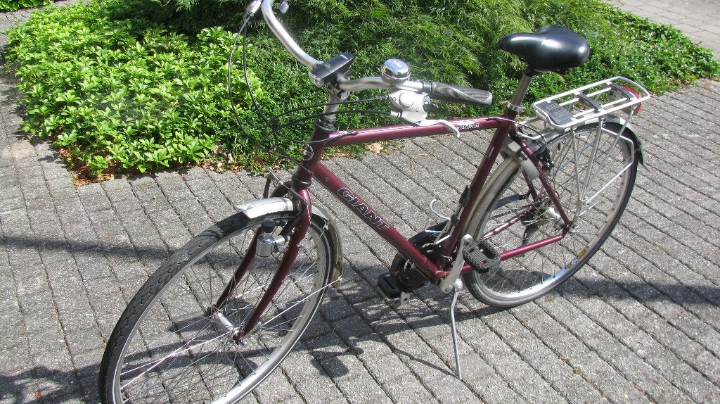 Mooie herenfiets Giant, Fietsen en Brommers, Ophalen, Gebruikt, Velgrem, Versnellingen
