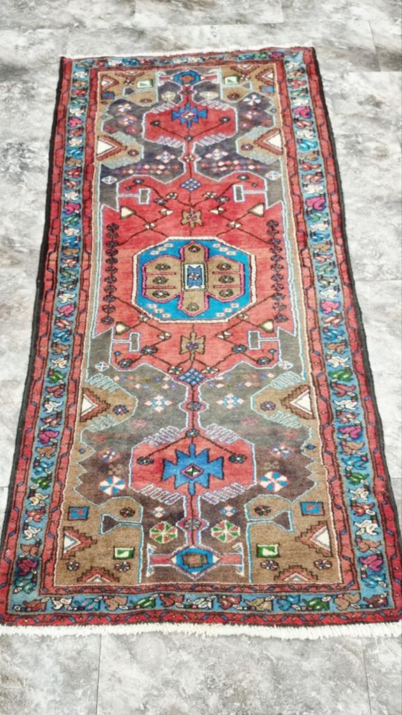 Handgeknoopt Perzisch tapijt, 200/100cm, Antiek en Kunst, Antiek | Tapijten, Tafelkleden en Textiel, Ophalen of Verzenden