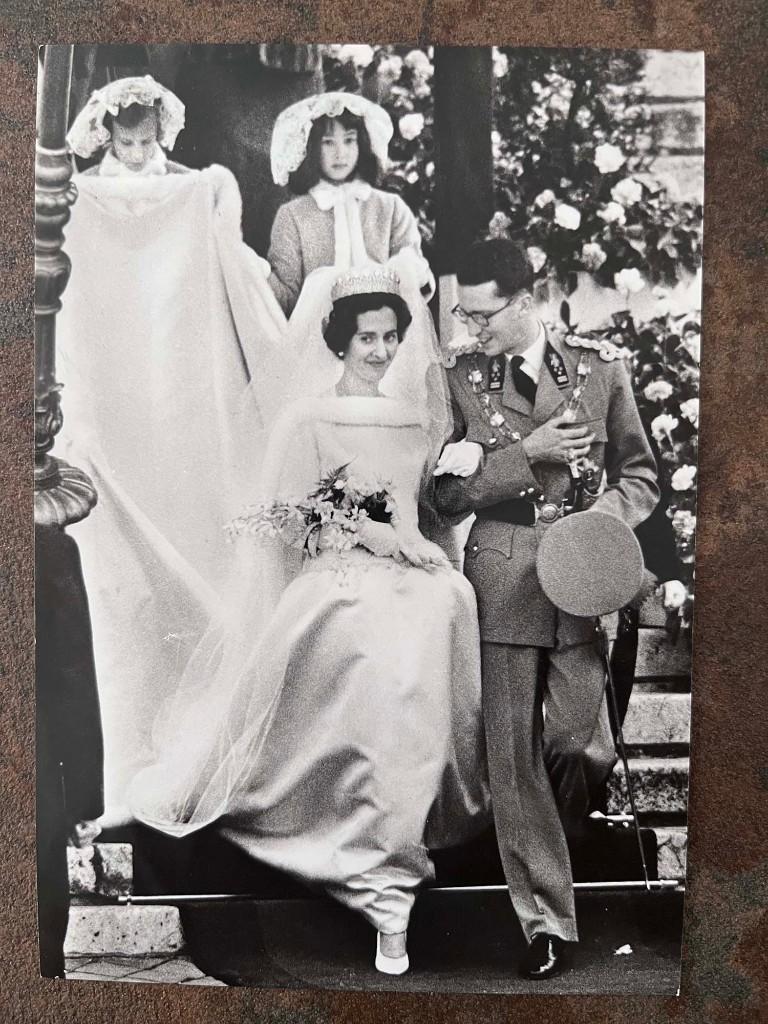 Carte postale vintage rare - Roi Baudouin et Fabiola, Enlèvement ou Envoi, Non affranchie