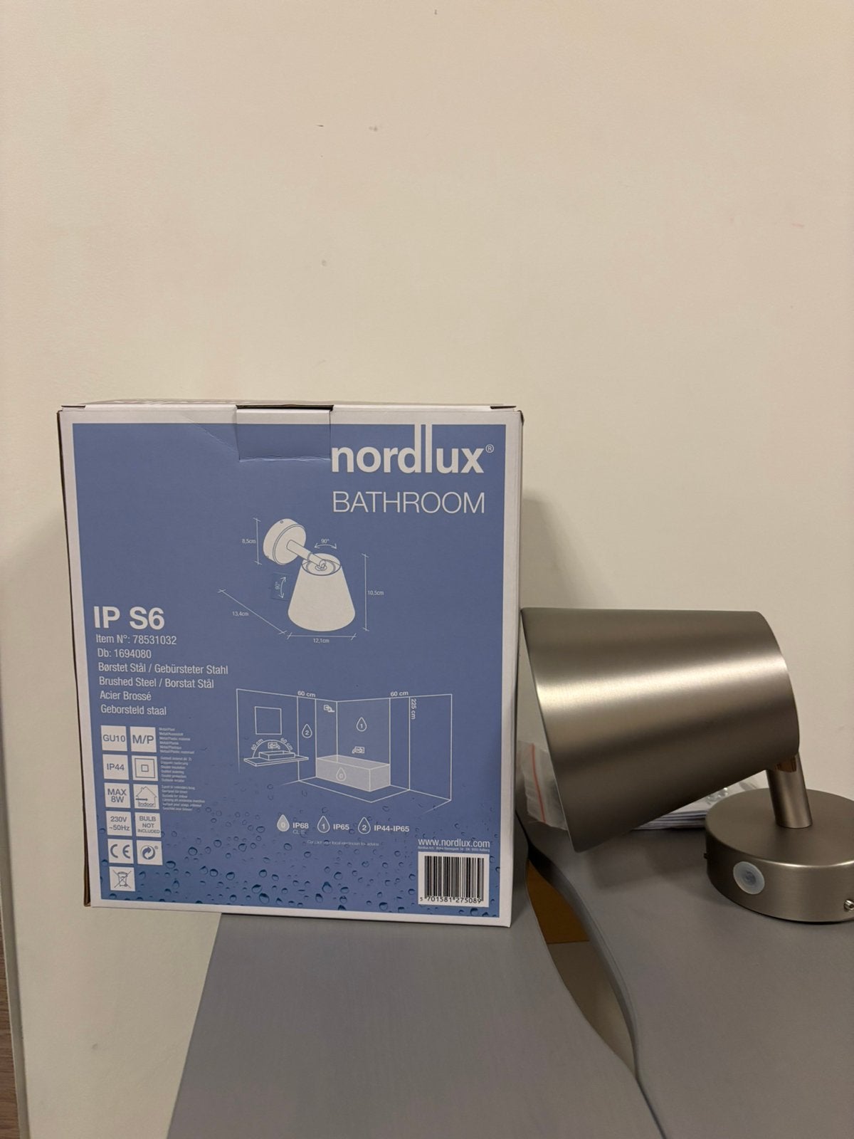 Lampe salle de bain Nordlux neuf, Enlèvement ou Envoi, Comme neuf, Nordlux