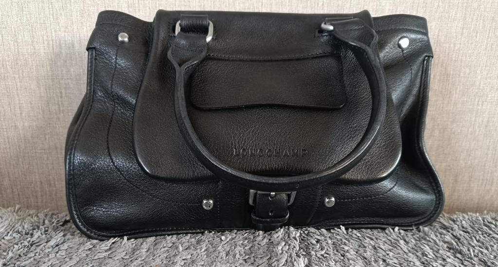 Sac Longchamp Balzane noir, Handtassen en Accessoires, Tassen | Damestassen, Zo goed als nieuw, Handtas, Zwart, Ophalen of Verzenden