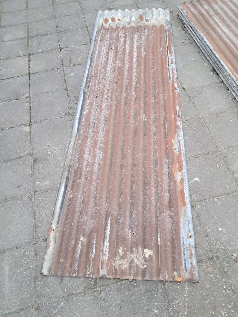 Metalen golfplaten, Doe-het-zelf en Bouw, Ophalen, Gebruikt, Overige kleuren, Golfplaat