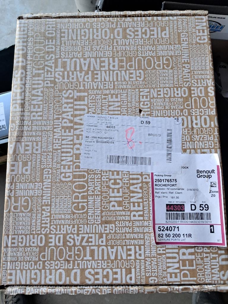 825020011R  serrure de porte master et nv 400, Enlèvement, Neuf, Renault