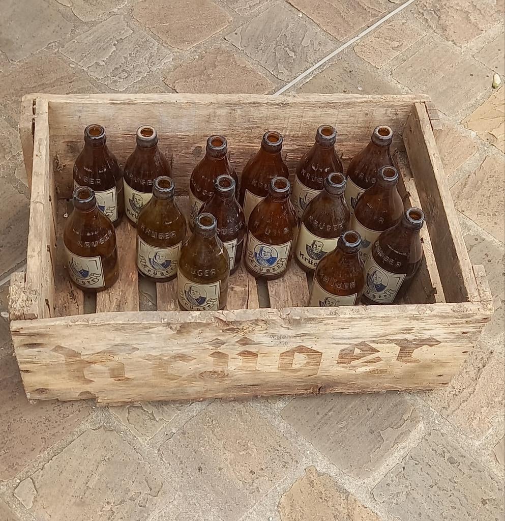 Vintage Krüger flessen, Verzamelen, Ophalen
