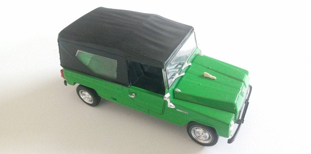 Renault Rodéo 4 Verte 1/43 - Norev - AVEC CAPOTE d'origine, Enlèvement ou Envoi, Utilisé, Voiture, Norev