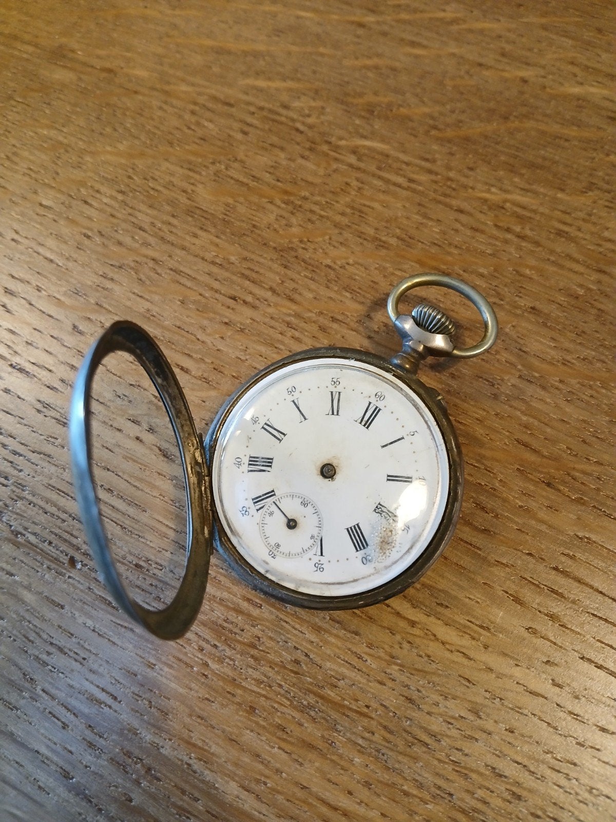 Zwitsers zakhorloge, zilver, Ophalen of Verzenden, Zilver, Zakhorloge, Voor 1900