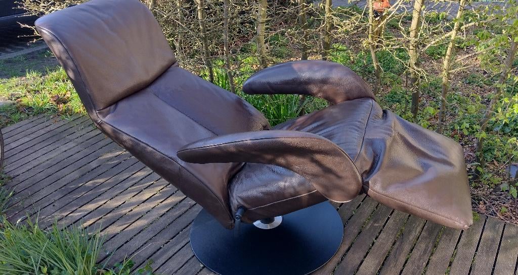 Fauteuil relax YORI Symphony marron, Modern design, Enlèvement, Cuir, Une personne