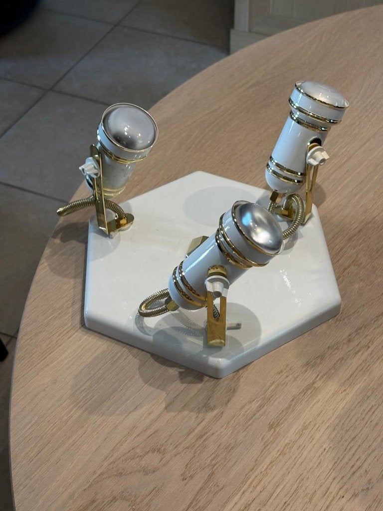2 stuks plafond spots, Huis en Inrichting, Lampen | Spots, Ophalen, Gloeilamp, Opbouwspot, Geschikt voor plafondmontage