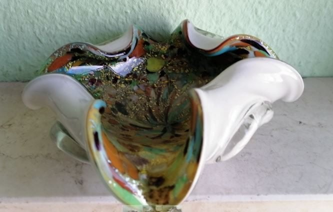 Vintage Murano schaal Tutti Frutti Dino Martens, Verzamelen, Ophalen, Huis en Inrichting