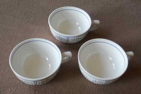 3 tasses Boch Copenhague, Antiek en Kunst, Antiek | Servies los, Ophalen