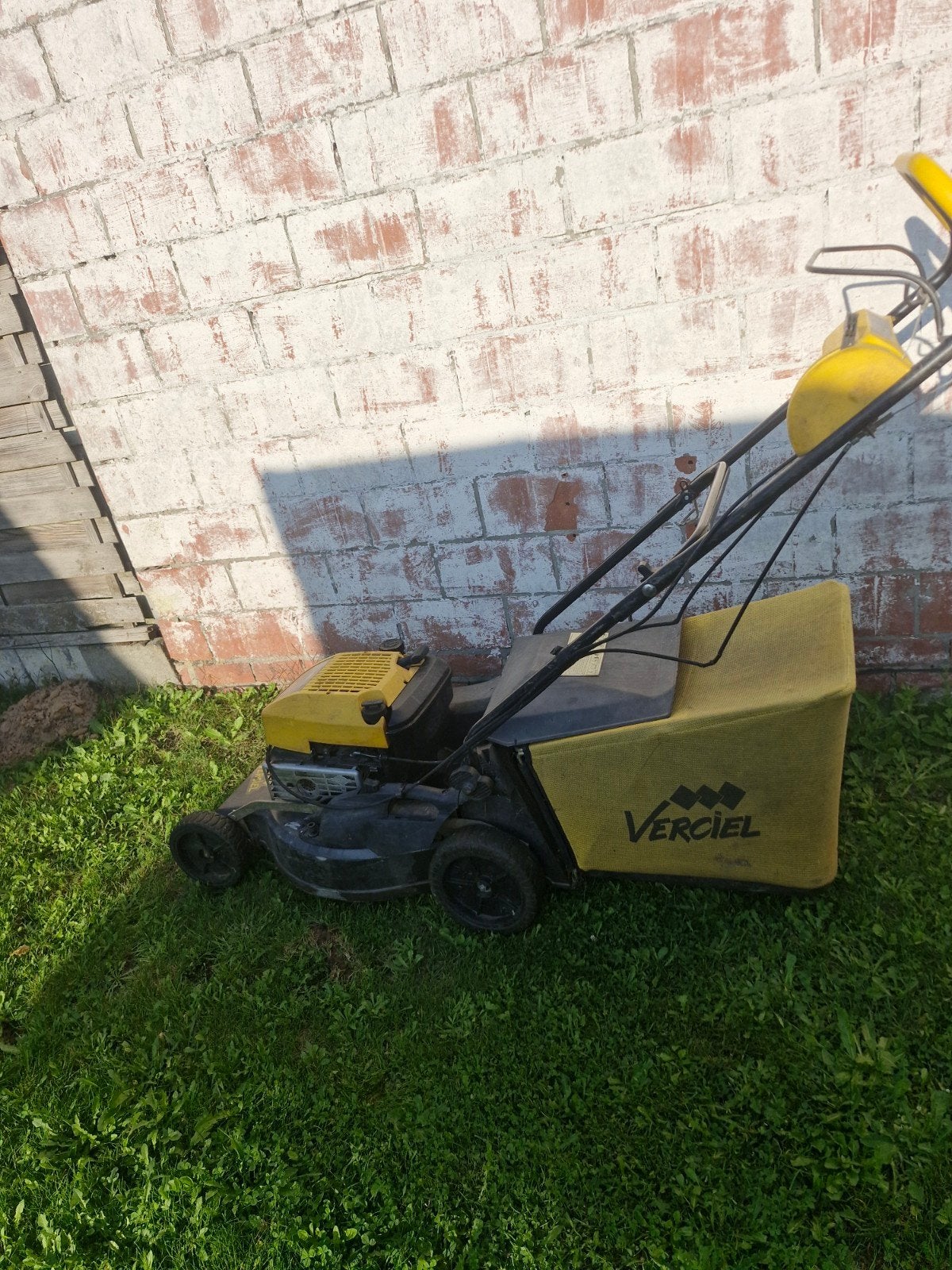 grasmaaier benzine, Tuin en Terras, Grasmaaiers, Ophalen, Gebruikt