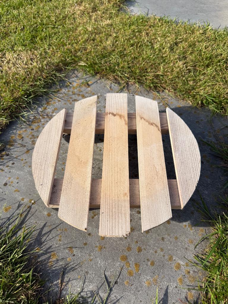 Houten plantentrolley, Ophalen, Gebruikt