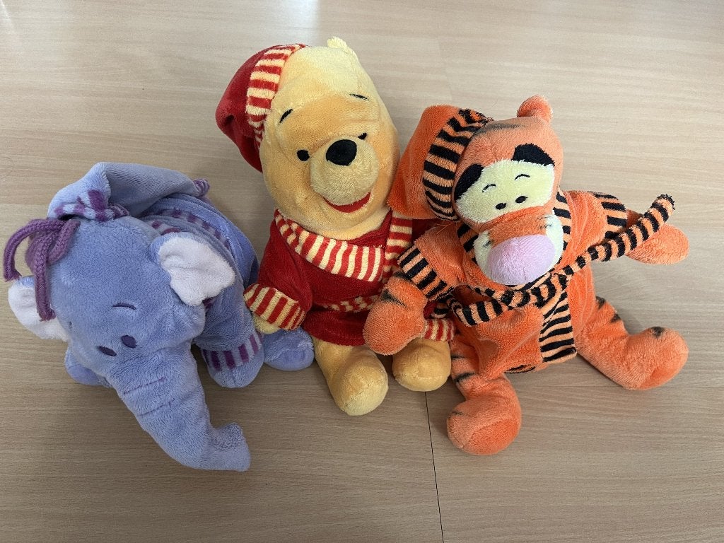 Winnie the Pooh knuffels, Kinderen en Baby's, Speelgoed | Knuffels en Pluche, Gebruikt, Disney, Beer, Ophalen of Verzenden
