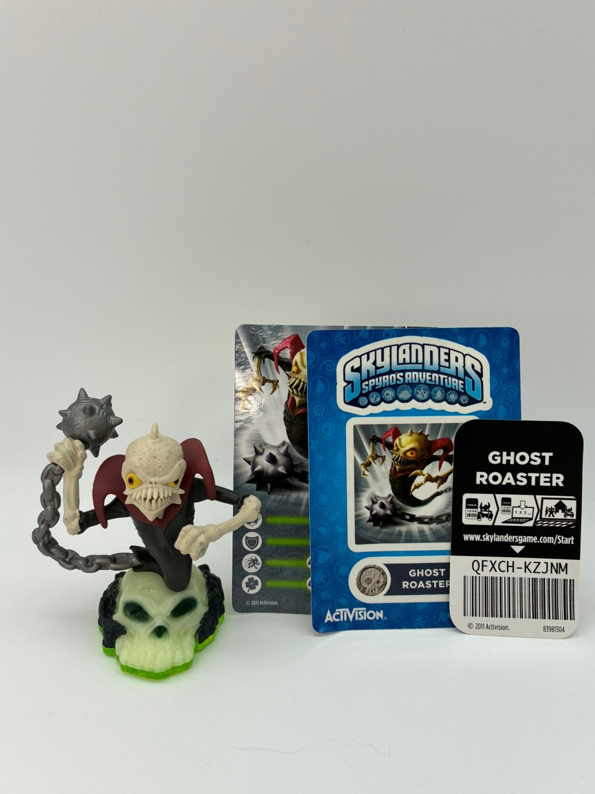 Skylanders Spyro’s Adventure Ghost Roaster met sticker+kaart, Verzenden, Zo goed als nieuw