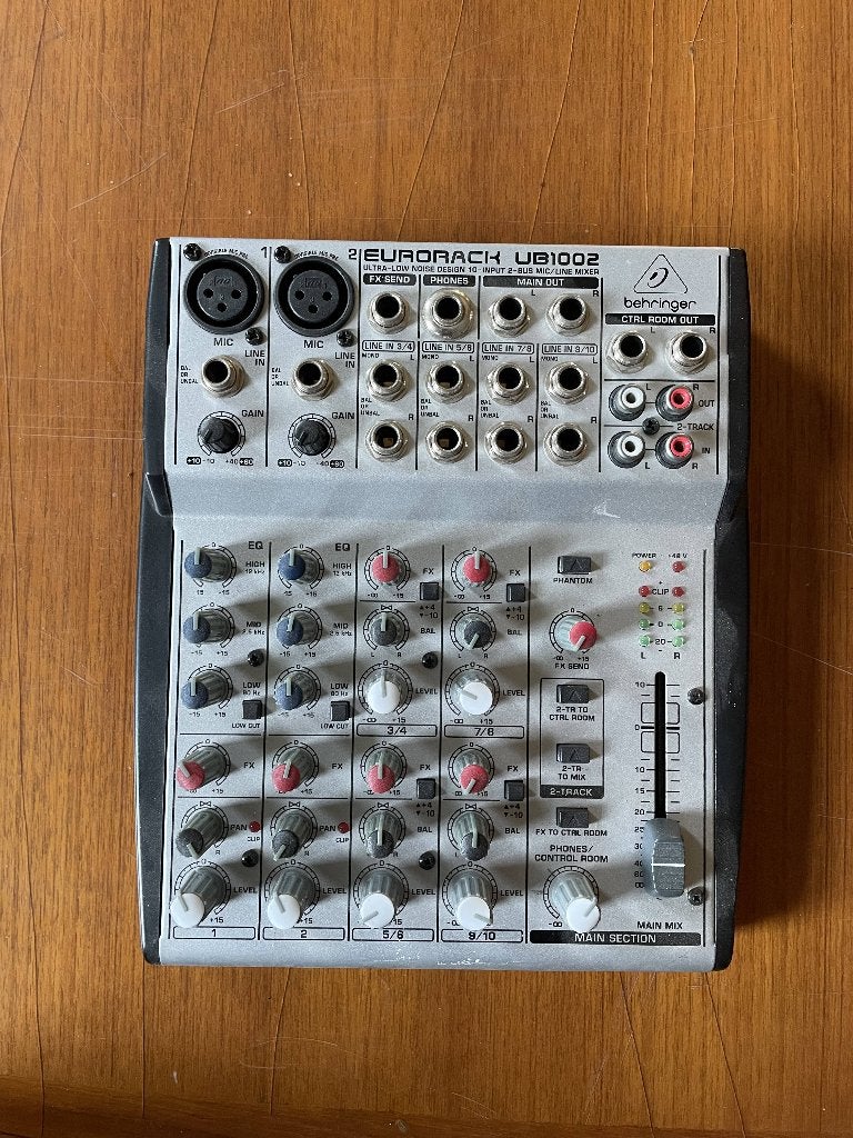 Behringer Eurorack UB1002-console, Audio, Tv en Foto, Professionele apparaten, Ophalen of Verzenden, Gebruikt, Audio