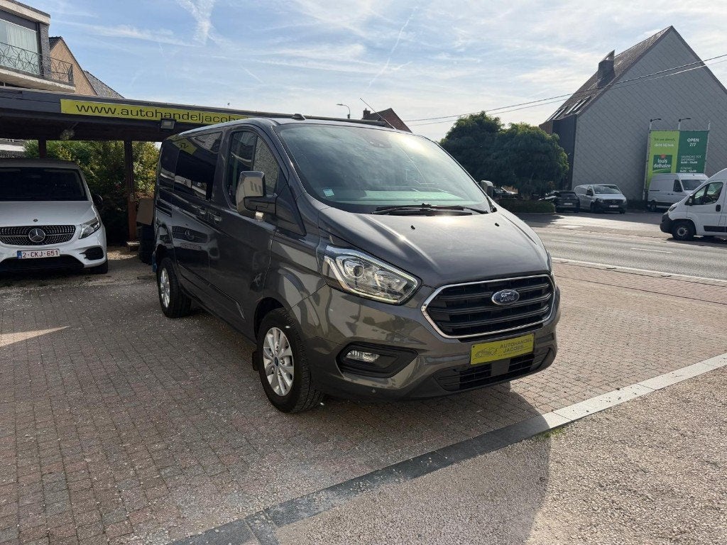 FORD TRANSIT CUSTOM * LIMITED * AUT * DUB CAB * 6ZITPL * ACC, Stof, 1995 cc, 4 cilinders, 6 zetels