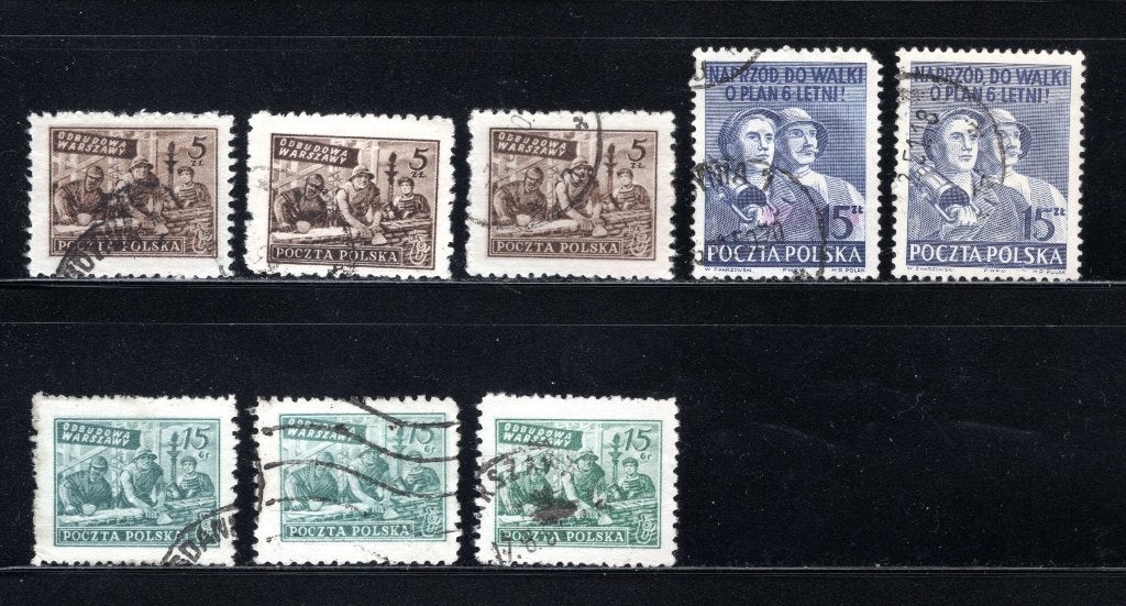 POLEN Lot 1950 gestempeld, Verzenden, Polen, Gestempeld