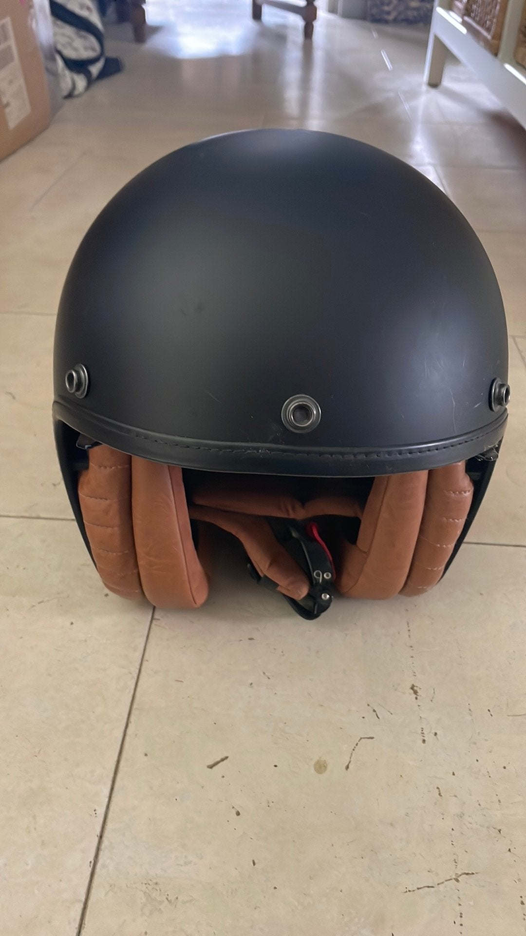 Zwarte brommer helm, Enlèvement, Utilisé, Small