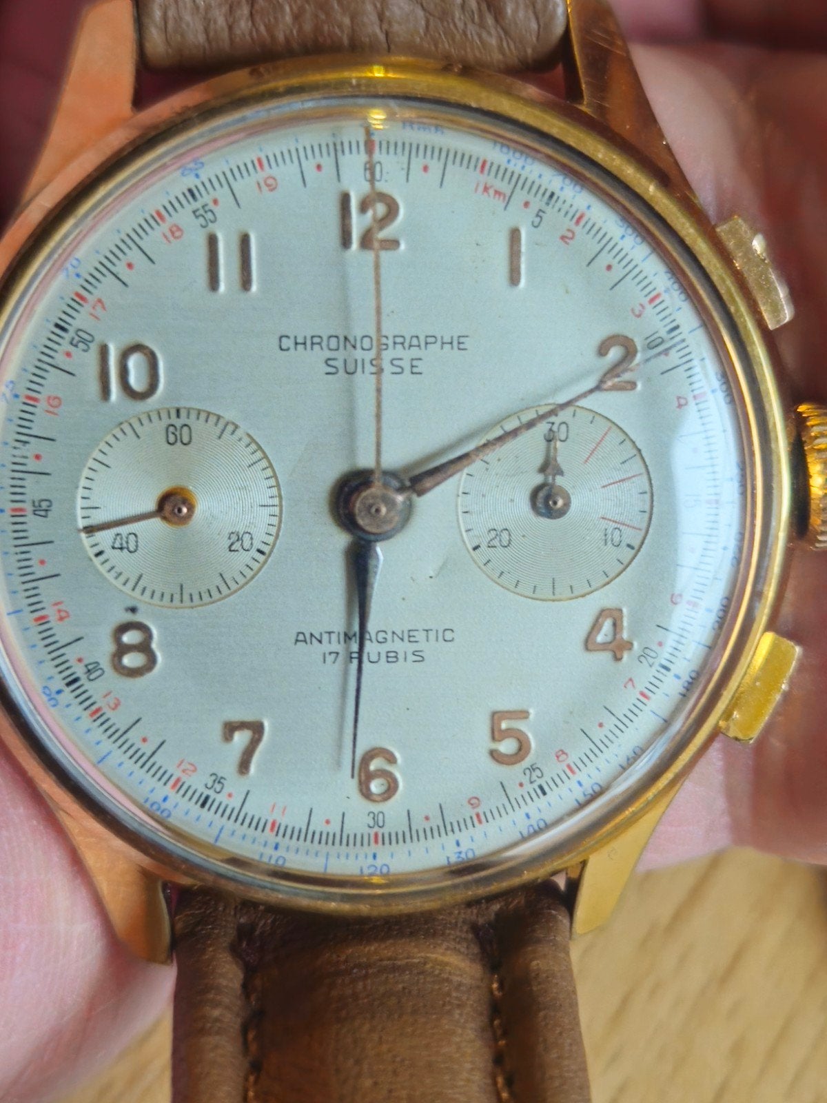 montre chronographe suisse, Bijoux, Sacs & Beauté, Enlèvement ou Envoi