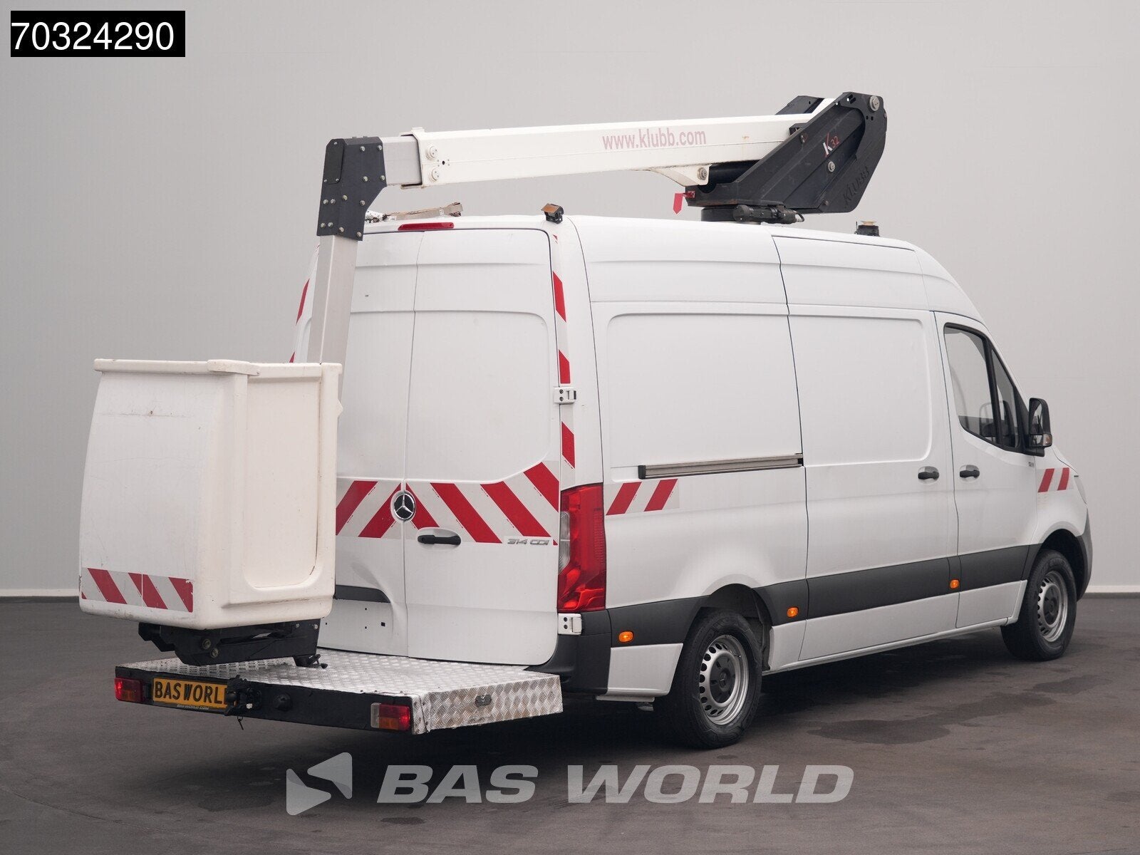 Mercedes Sprinter 314 CDI Hoogwerker 11m Werkhoogte Trekhaak, Auto's, Start-stop-systeem, Stof, Gebruikt, Euro 6