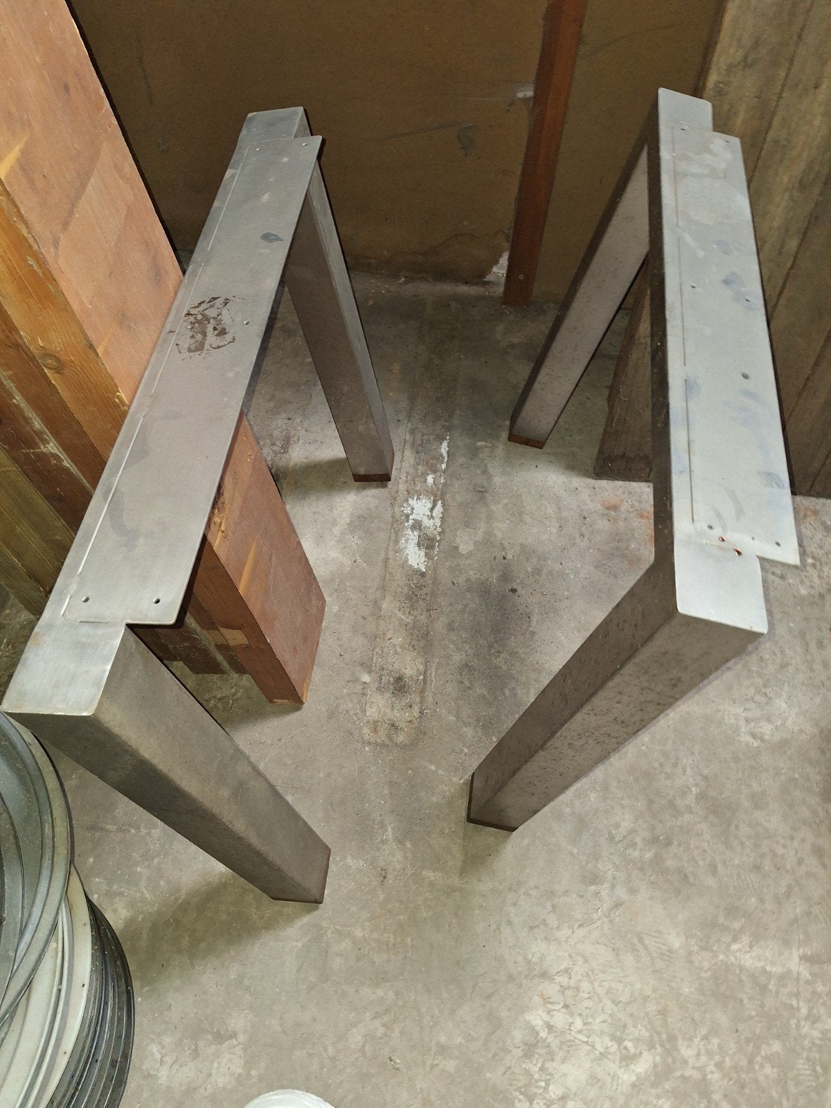 teak zware lange tafel, Tuin en Terras, Ophalen of Verzenden